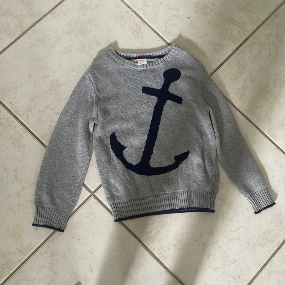 Gymboree anchor, crewneck sweater